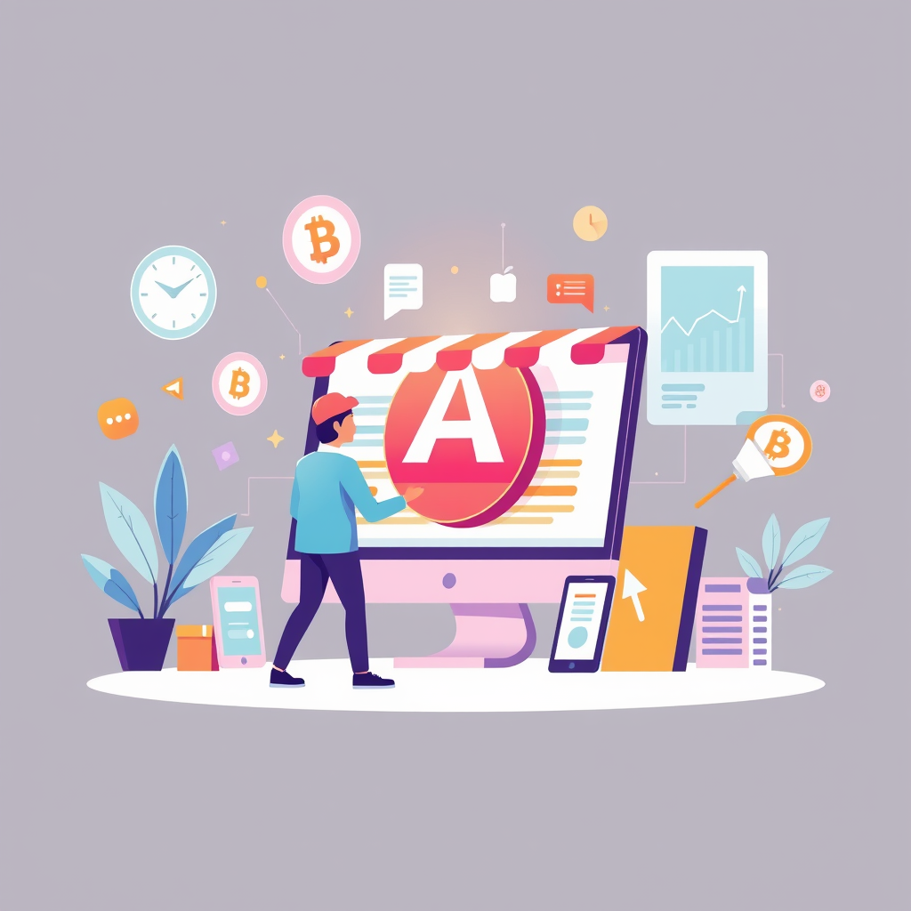 Affiliate marketing illustration